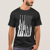 Pro 2nd Amendment American Gun Flag T-Shirt (Vorderseite)