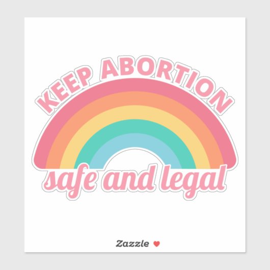 Pro Abortion - Behalt Abtreibung auf sichere und l Aufkleber (Blatt)