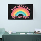 Pro Abortion - Behalt Abtreibung auf sichere und l Banner (Messeveranstaltung)
