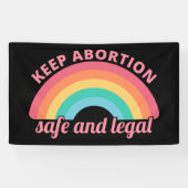 Pro Abortion - Behalt Abtreibung auf sichere und l Banner (Horizontal)