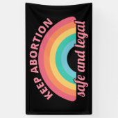 Pro Abortion - Behalt Abtreibung auf sichere und l Banner (Vertikal)