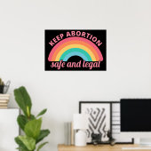 Pro Abortion - Behalt Abtreibung auf sichere und l Poster (Heimbüro)