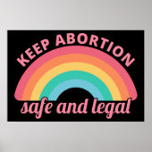 Pro Abortion - Behalt Abtreibung auf sichere und l Poster (Vorne)