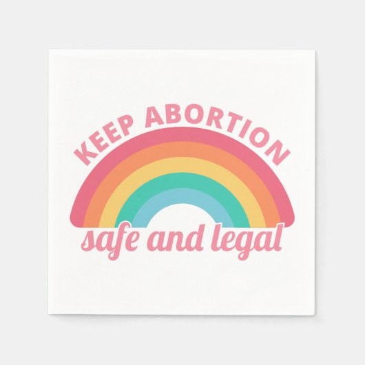 Pro Abortion - Behalt Abtreibung auf sichere und l Serviette (Vorderseite)