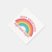 Pro Abortion - Behalt Abtreibung auf sichere und l Serviette (Ecke)