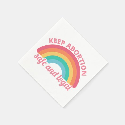 Pro Abortion - Behalt Abtreibung auf sichere und l Serviette (Ecke)
