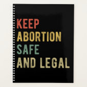 Pro Abortion - Behalt Abtreibung sicher und legal  Planer (Vorderseite)