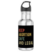 Pro Abortion - Behalt der Abtreibung sicher und le Edelstahlflasche (Vorderseite)