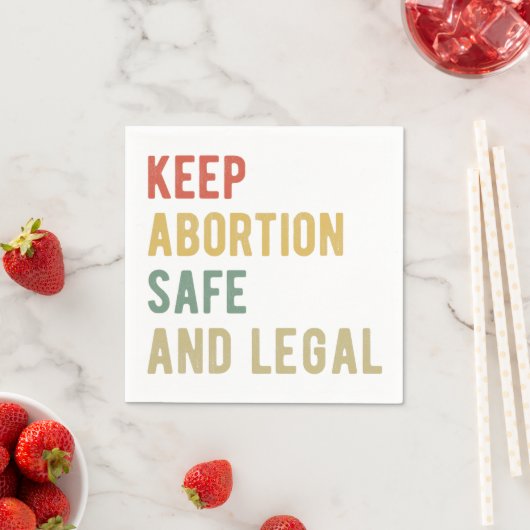 Pro Abortion - Behalt der Abtreibung sicher und le Serviette (Beispiel)