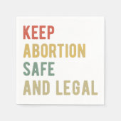 Pro Abortion - Behalt der Abtreibung sicher und le Serviette (Vorderseite)