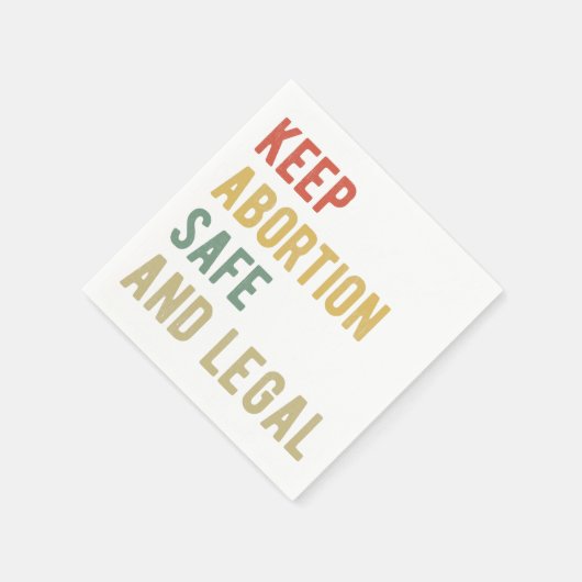 Pro Abortion - Behalt der Abtreibung sicher und le Serviette (Ecke)