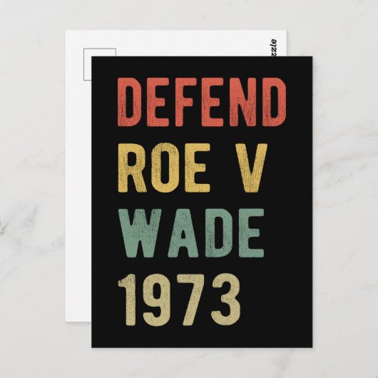 Pro Abortion - Defend Roe / Wade I Postkarte (Vorne/Hinten)