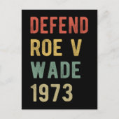Pro Abortion - Defend Roe / Wade I Postkarte (Vorderseite)