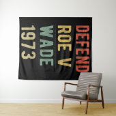 Pro Abortion - Defend Roe / Wade I Wandteppich (Beispiel (Horizontal))