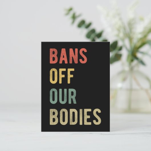 Pro Abortion - Verbote unserer Organe I Postkarte (Stehend Vorderseite)