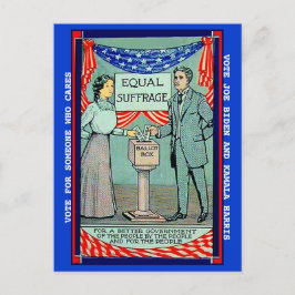Pro Abstimmung Joe Biden Kamala Harris über Vintag Postkarte