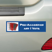 Pro-Accordion und ich stimmen über politische Autoaufkleber (Auf Auto)