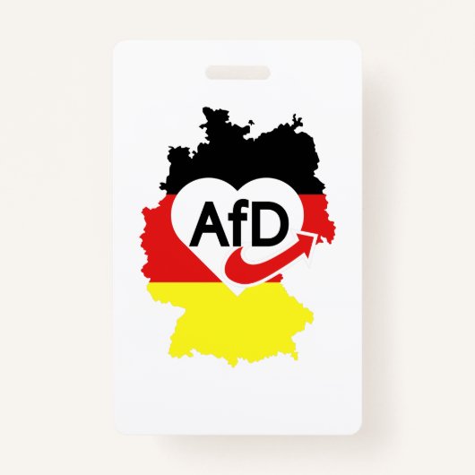 Pro AFD Deutschland | Spruch Alternative T - Shirt Ausweis (Vorderseite)
