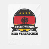 Pro AFD Deutschland | Spruch Alternative T - Shirt Fleecedecke (Vorderseite)