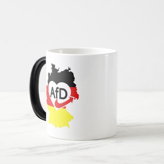 Pro AFD Deutschland | Spruch Alternative T - Shirt Verwandlungstasse (Vorderseite Links)