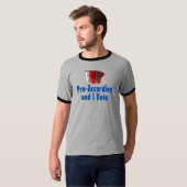 Pro-Akkordeon und ich stimmen politisch ab T-Shirt (Vorne ganz)