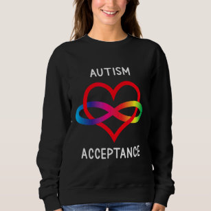 Pro Akzeptanz Neurodität bei Unendlichkeit Autismu Sweatshirt