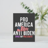 PRO AMERICA ANTI BIDEN FEIERTAGSPOSTKARTE (Stehend Vorderseite)