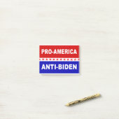 Pro America Anti Biden Post-it Klebezettel (Auf Schreibtisch)