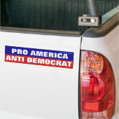 Pro America Anti-Democracy Autoaufkleber (Auf Lkw)