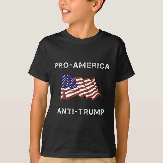 Pro-america Anti-trump American Usa Flag Women Men T-Shirt (Vorderseite)