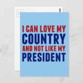 Pro America Anti Trump Postkarte (Vorne/Hinten)