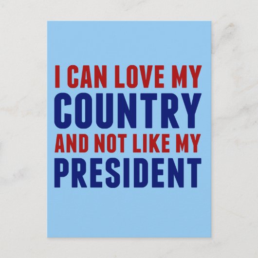 Pro America Anti Trump Postkarte (Vorderseite)