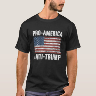 Pro America Anti Trump Vintag US-Flagge T-Shirt