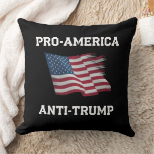 Pro America Anti Trump Vintag USA Flag Kissen