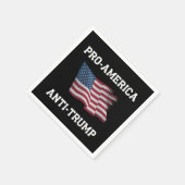 Pro America Anti Trump Vintag USA Flag Serviette (Ecke)