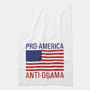 PRO-AMERICAN ANTI-OBAMA GESCHIRRTUCH