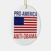 PRO-AMERICAN ANTI-OBAMA KERAMIK ORNAMENT (Rechts)