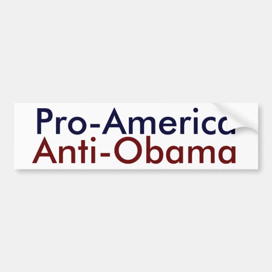 Pro-Amerika, Anti-Obama Autoaufkleber (Vorne)