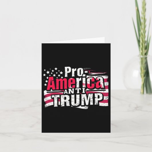 Pro-Amerika Anti-Trump - American Flag Resist Karte (Vorderseite)