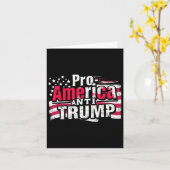 Pro-Amerika Anti-Trump - American Flag Resist Karte (Gelbe Blume)
