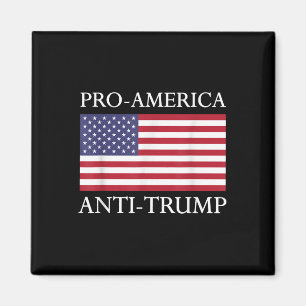 Pro-Amerika Anti-Trump - American Flag Resist Magnet