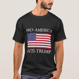 Pro-Amerika Anti-Trump - American Flag Resist T-Shirt