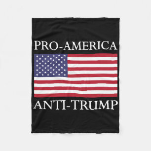 Pro-Amerika Anti-Trump - Amerikanische USA-Flagge Fleecedecke