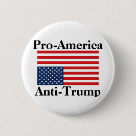 Pro-Amerika/Anti-Trump Button