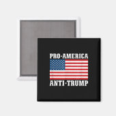 Pro-Amerika Anti-Trump Magnet (Vorderseite/Rückseite)