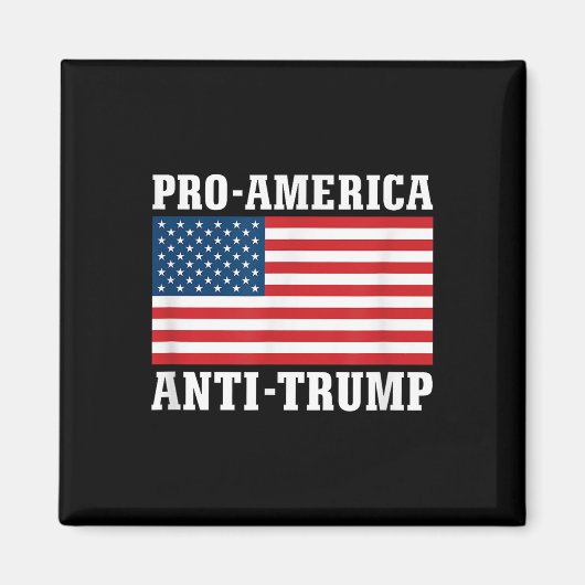 Pro-Amerika Anti-Trump Magnet (Vorne)