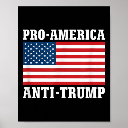 Pro-Amerika Anti-Trump Poster (Vorne)