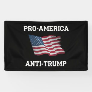 Pro Amerika Anti-Trump Vintage-USA-Flagge Banner