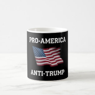 Pro Amerika Anti Trump Vintage USA-Flagge Kaffeetasse