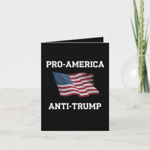 Pro Amerika Anti-Trump Vintage-USA-Flagge Karte
